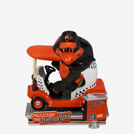 The Oriole Bird Baltimore Orioles Bullpen Cart MLB Bobblehead