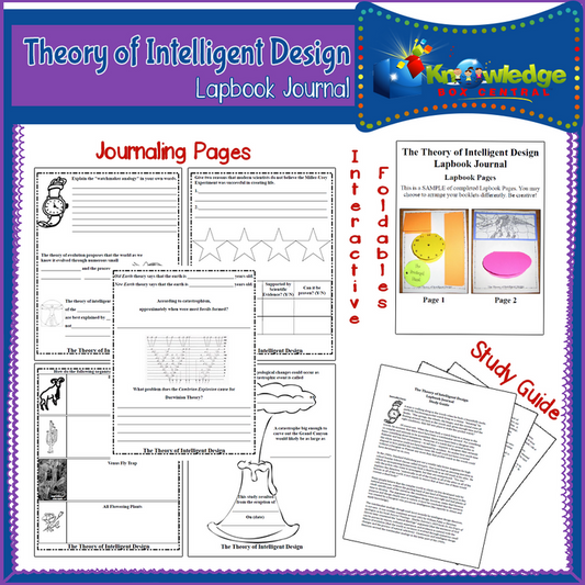Theory of Intelligent Design Lapbook Journal