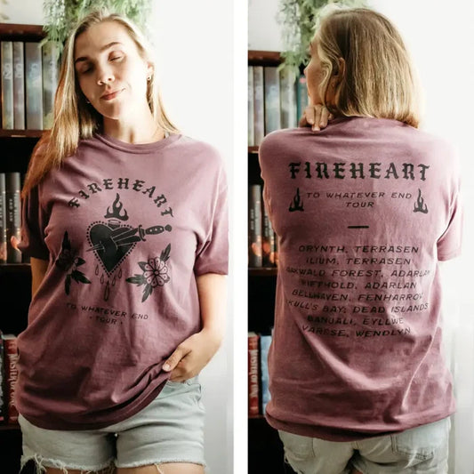 Throne of Glass Inspired: To Whatever End Tour Heavy Weight Tee Shirt