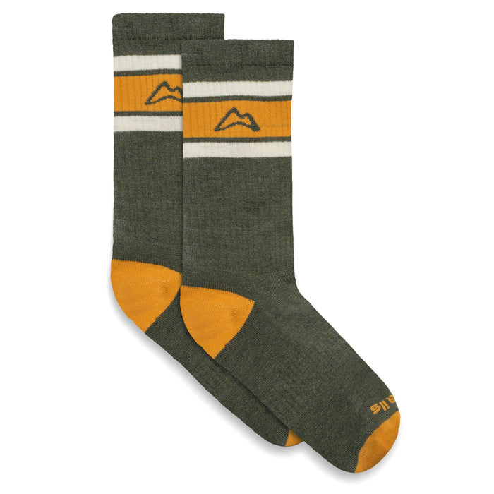 Throwback Trail Sock - Green Socks Custom Sock Lab