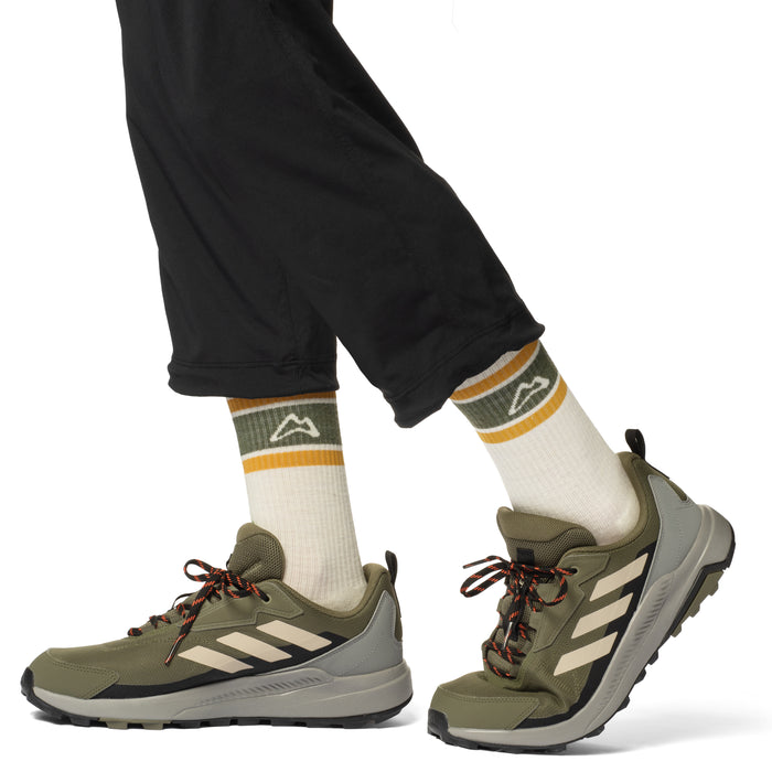 Throwback Trail Sock - White Socks Custom Sock Lab