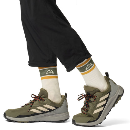 Throwback Trail Sock - White Socks Custom Sock Lab