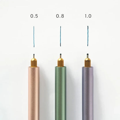Tom’s Studio Lumos Full Creative Tip Set includes 3 pens with 0.5, 0.8, 1.0 tips for art, drawing, lettering, and precision lines.