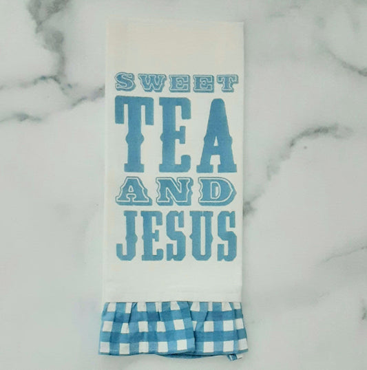 Towel Ruffle Sweet Tea & Jesus
