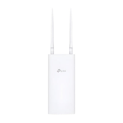 White router with antennas on a white background