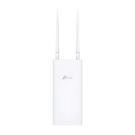 White router with antennas on a white background