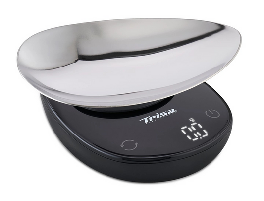 Trisa Digital Kitchen Scale, Favour Scale, Black