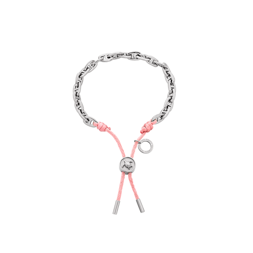 Turtle Anchor Chain Armband Silber Rosa