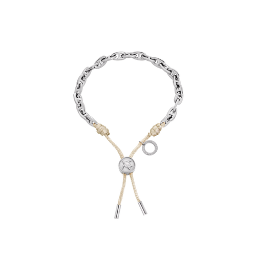 Turtle Anchor Chain Armband Silber Sand