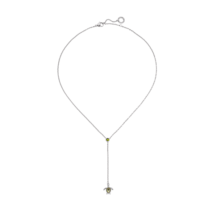 Turtle Y Halskette Silber