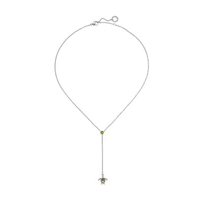 Turtle Y Halskette Silber