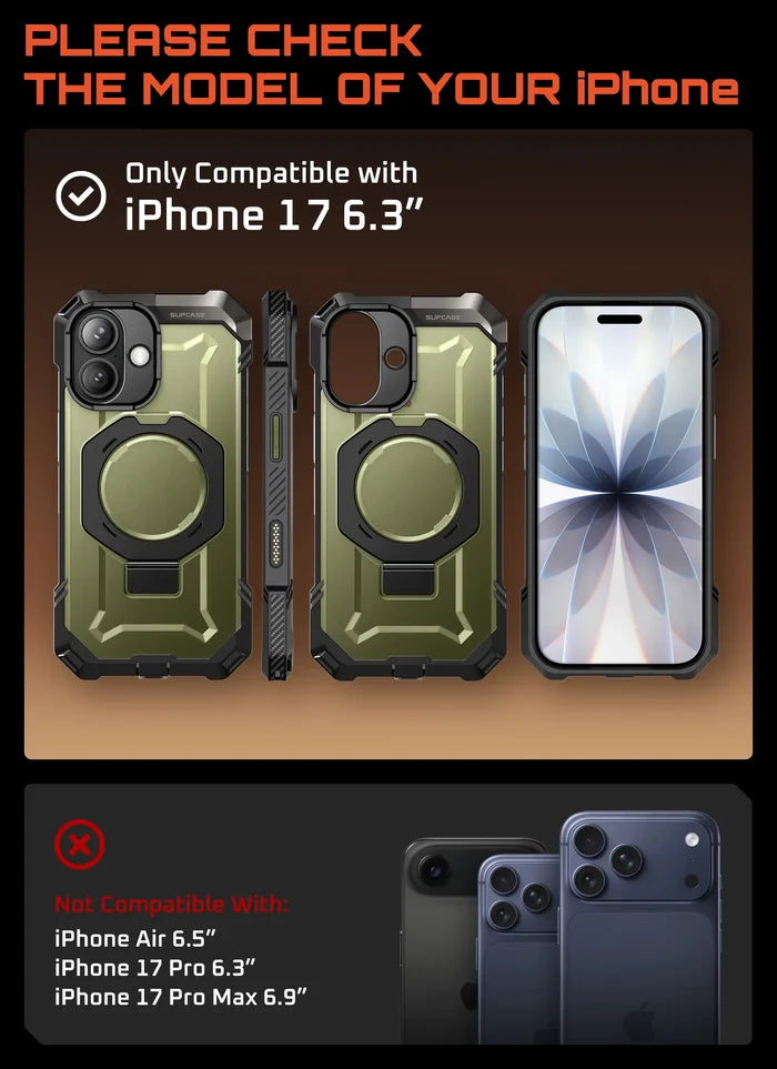 UB GRIP Series iPhone 17 MagSafe Camera Control Button Phone Case - Guldan