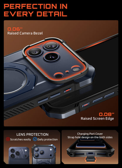 UB GRIP Series iPhone 17 Pro Max MagSafe Camera Control Button Phone Case - Azure