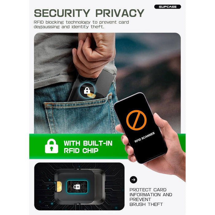 UB Mag Vault Magnetic Wallet with Stand(open box) - Carbon Black