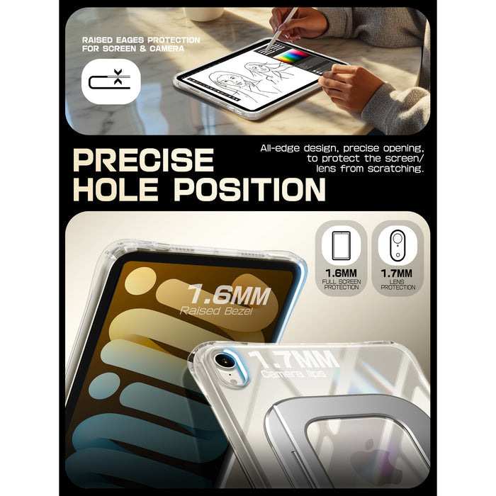 UB Prism Slim Clear iPad Case for iPad Mini 6/7 (8.3") (open box)- Clear