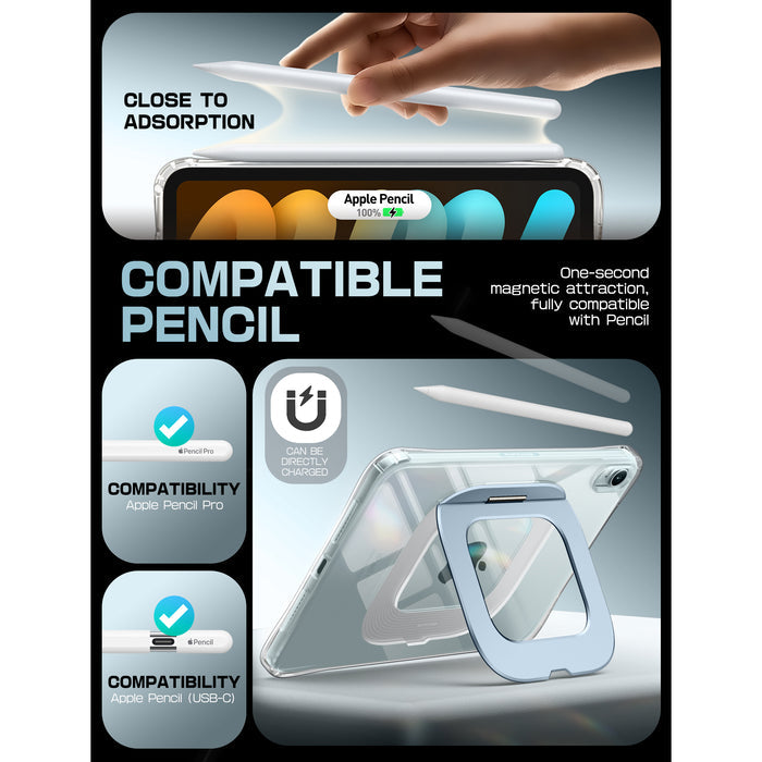 UB Prism Slim Clear iPad Case for iPad Mini 6/7 (8.3")(open box) - Blue