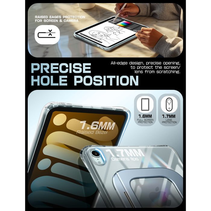 UB Prism Slim Clear iPad Case for iPad Mini 6/7 (8.3")(open box) - Blue