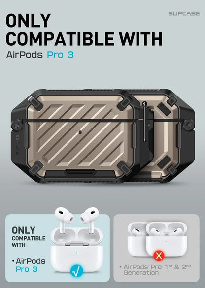 UB PRO Series Apple AirPods Pro 3 (2025) Unicorn Beetle Pro Rugged Case - Desert