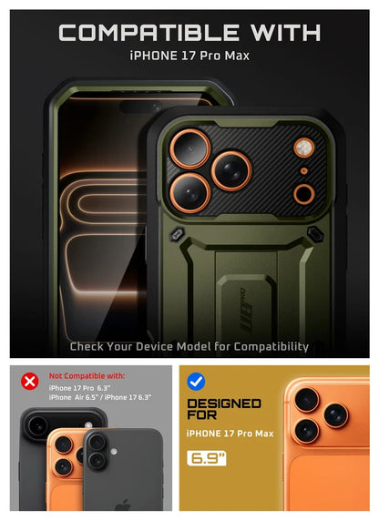UB PRO Series iPhone 17 Pro Max Camera Control Button Phone Case - Guldan