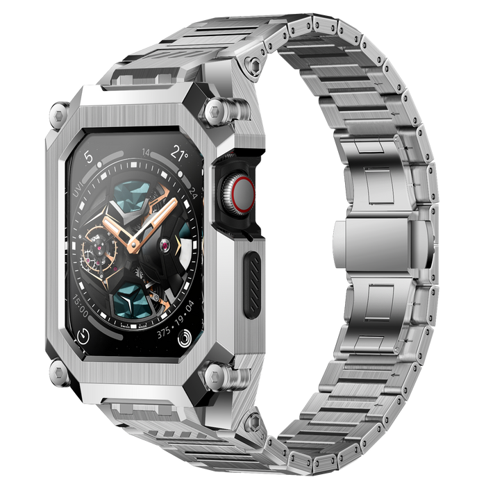 UB Steel Stainless Steel Apple Watchband - Silver