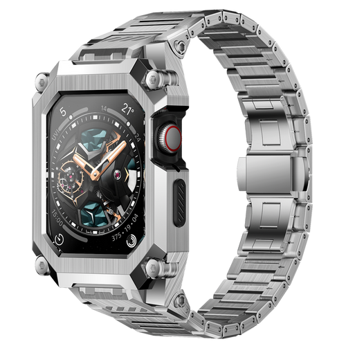 UB Steel Stainless Steel Apple Watchband - Silver
