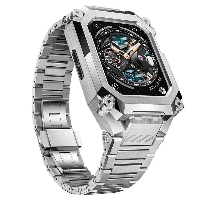 UB Steel Stainless Steel Apple Watchband - Silver