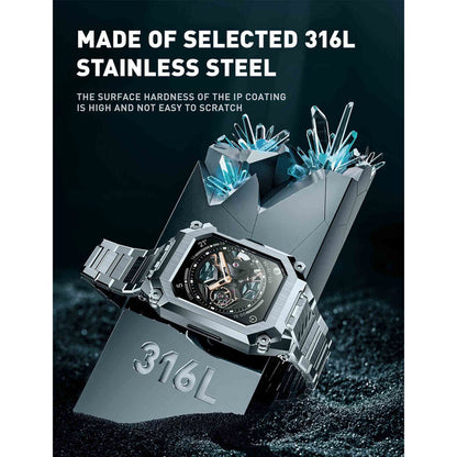 UB Steel Stainless Steel Apple Watchband - Silver