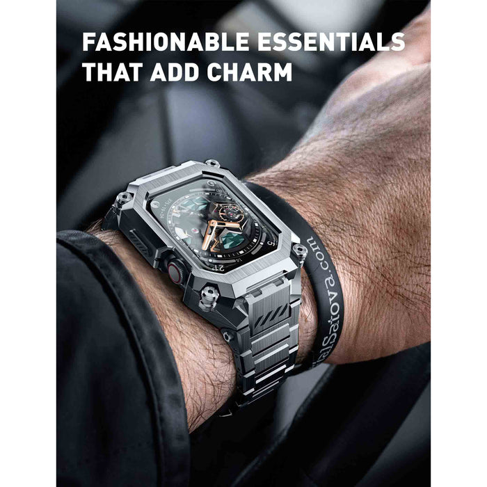 UB Steel Stainless Steel Apple Watchband - Silver