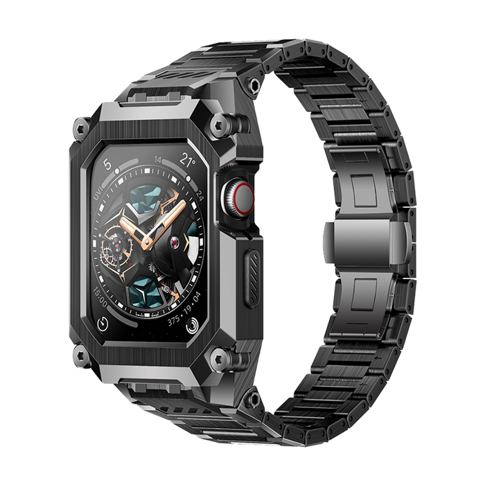 UB Steel Stainless Steel Apple Watchband-Black