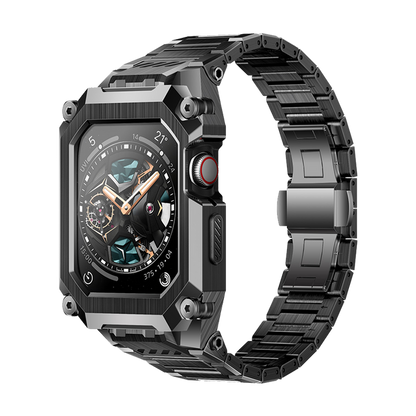UB Steel Stainless Steel Apple Watchband-Black