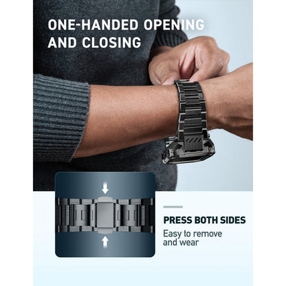 UB Steel Stainless Steel Apple Watchband-Black