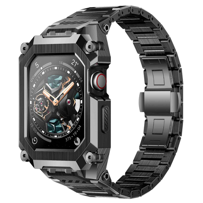 UB Steel Stainless Steel Apple Watchband-Black