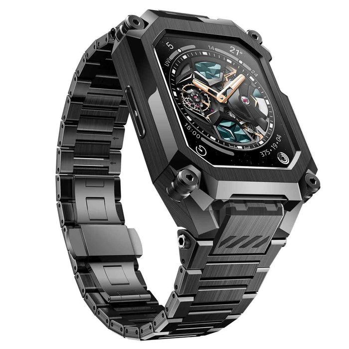 UB Steel Stainless Steel Apple Watchband-Black