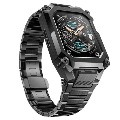UB Steel Stainless Steel Apple Watchband-Black