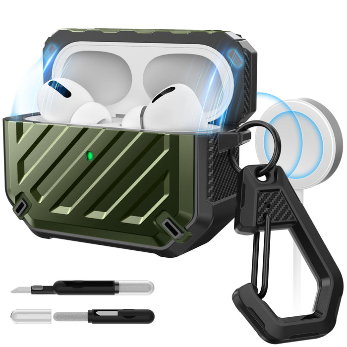 Unicorn Beetle MagSafe Case for AirPods Pro 1st/2nd Gen –Dark Green