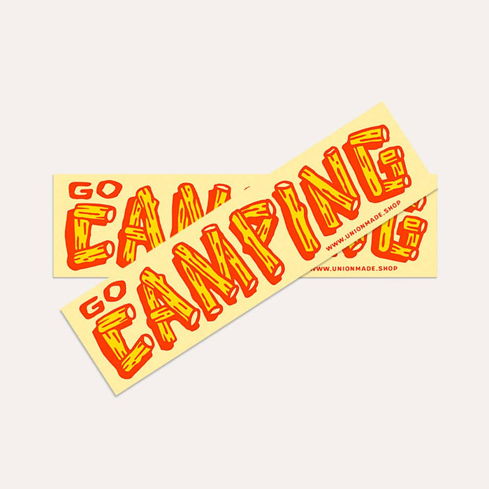 Union Made Go Camping - Bumper Sticker