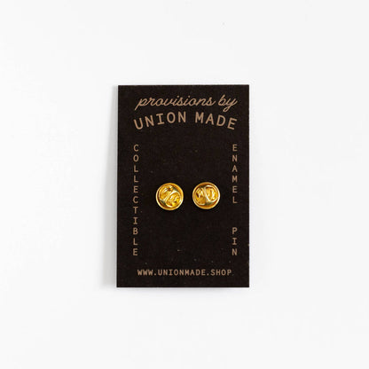 Union Made Largemouth Bass Enamel Pin - Metallic Gold