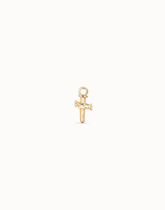 UNOde50 Cross Earring Charm - Gold