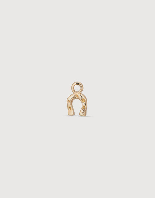 UNOde50 Horseshoe Earring Charm - Gold