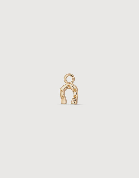 UNOde50 Horseshoe Earring Charm - Gold