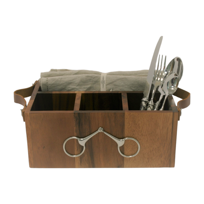 Vagabond House Horse Bit Flatware Caddy