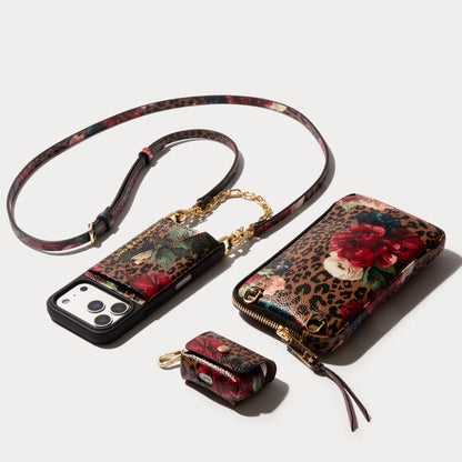 Valentina Essentials Set - Ceci Dark Floral Cheetah/Gold