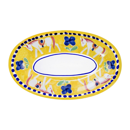 Vietri Campagna Cavallo Small Oval Tray