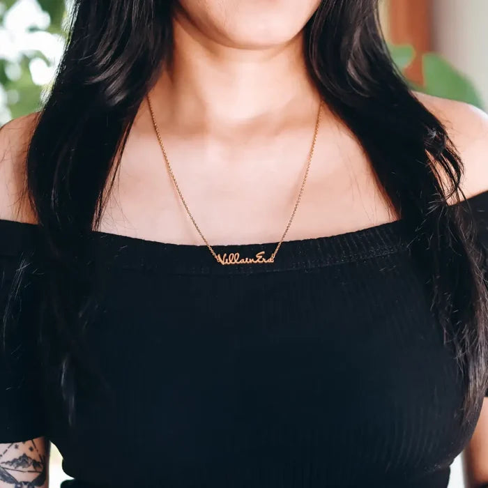 Villain Era Wordplate Necklace Necklace