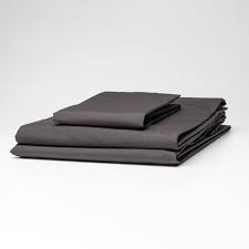 Weavers Essential Single Fitted Charcoal 160TC