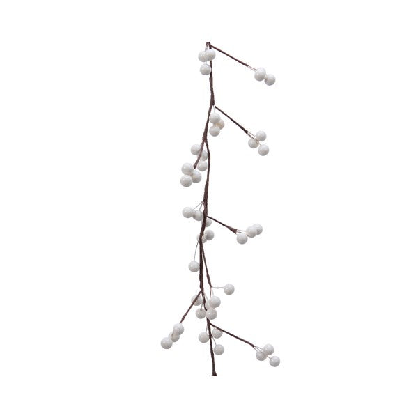 White Foam Berry Garland - 130cm