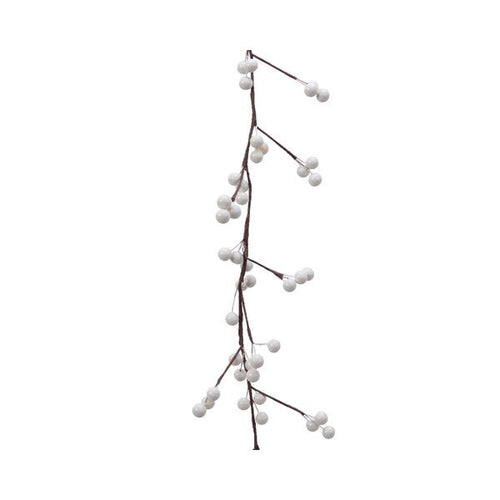 White Foam Berry Garland - 130cm