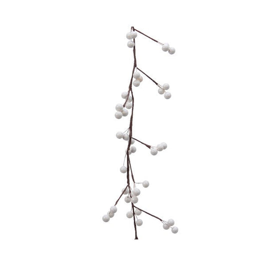 White Foam Berry Garland - 130cm