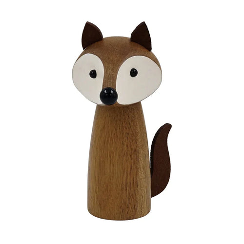 Wooden Fox Salt or Pepper Mill
