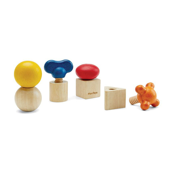 Wooden Nuts & Bolts Toy Set